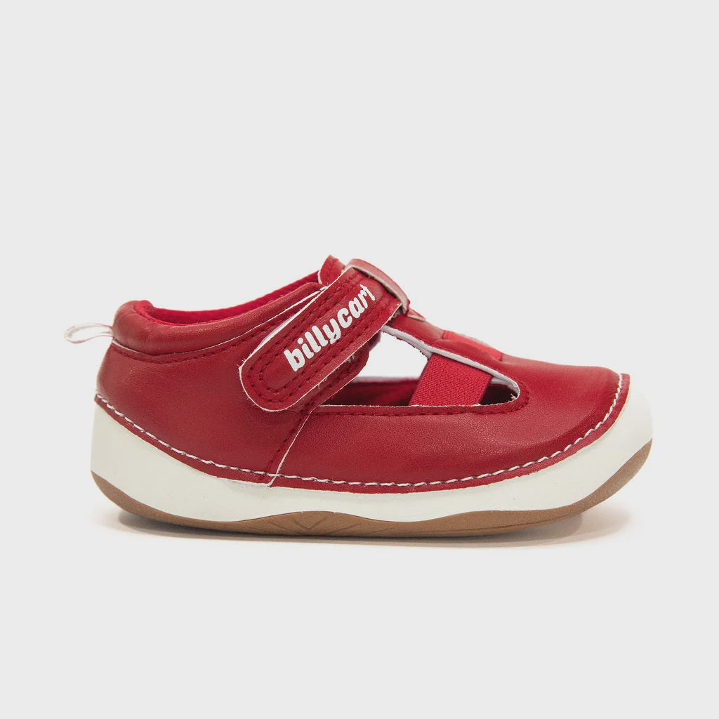 BOSTON red baby and toddler unisex sandals