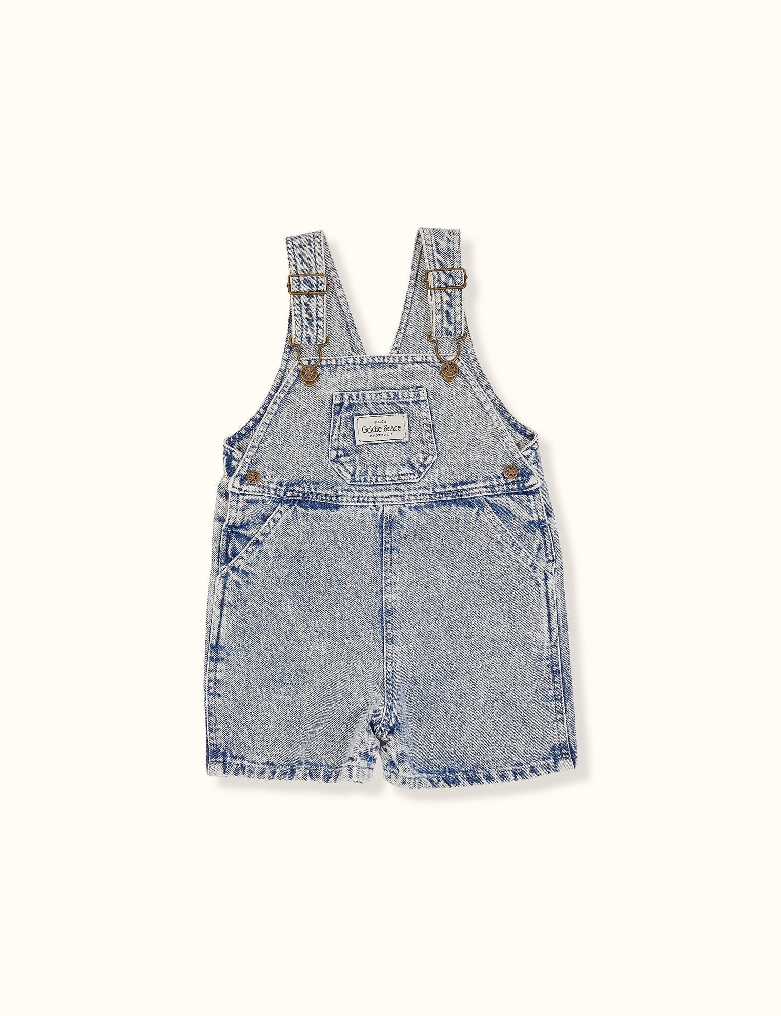 BURTON VINTAGE WASHED DENIM OVERALLS - LIGHT DENIM