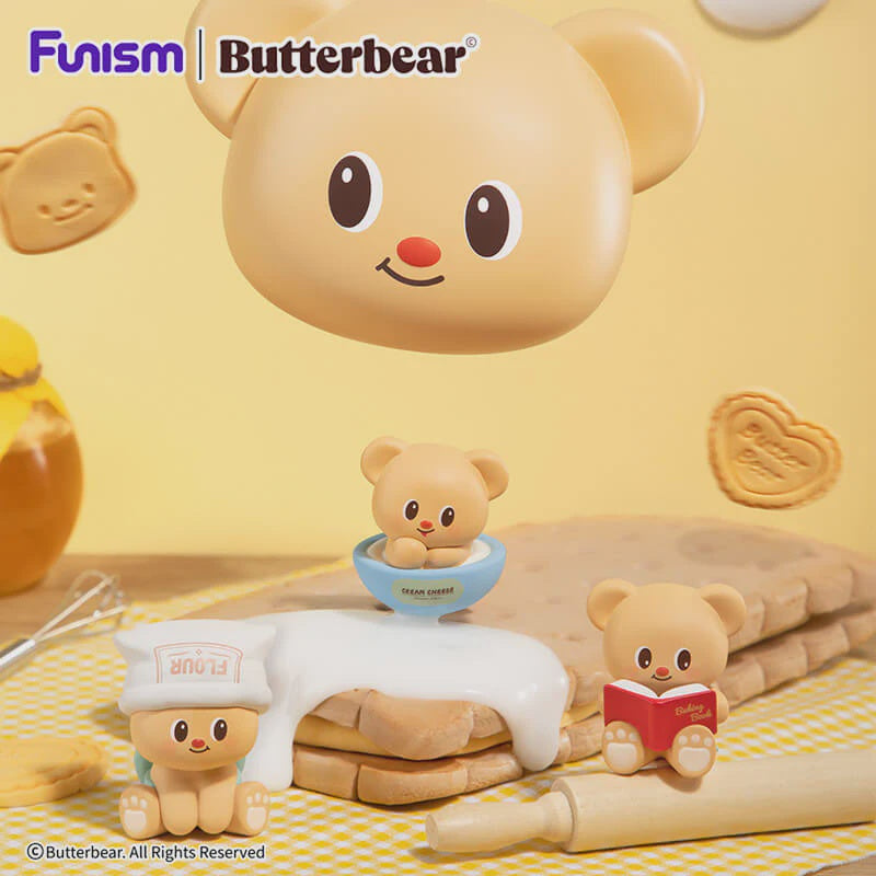 Butterbear Baked with Love  Cubby Face Figures in Blind Box
