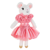 Claris the mouse plush toy in a pink dress
