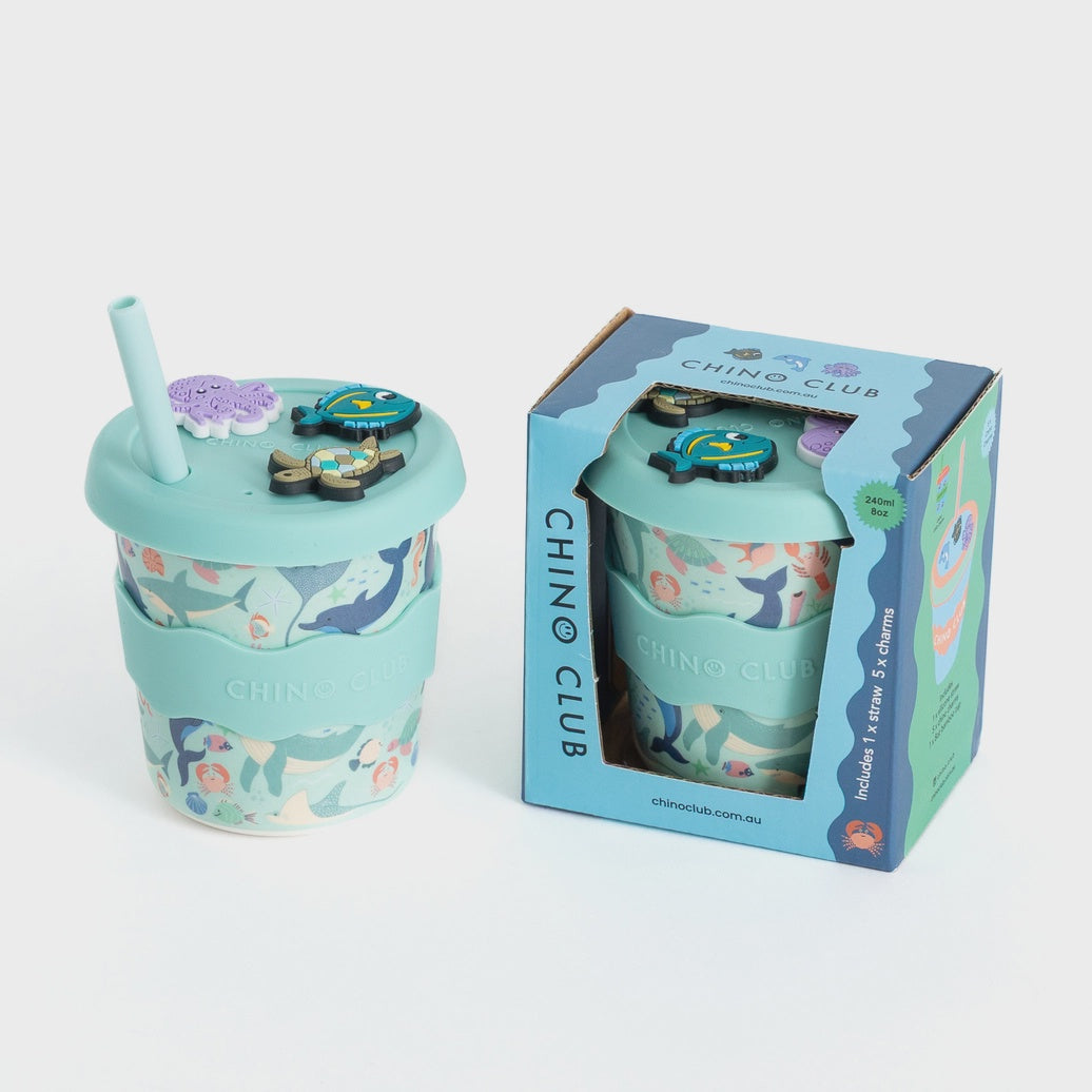 Sea Creatures Chino Charm Cup 8oz