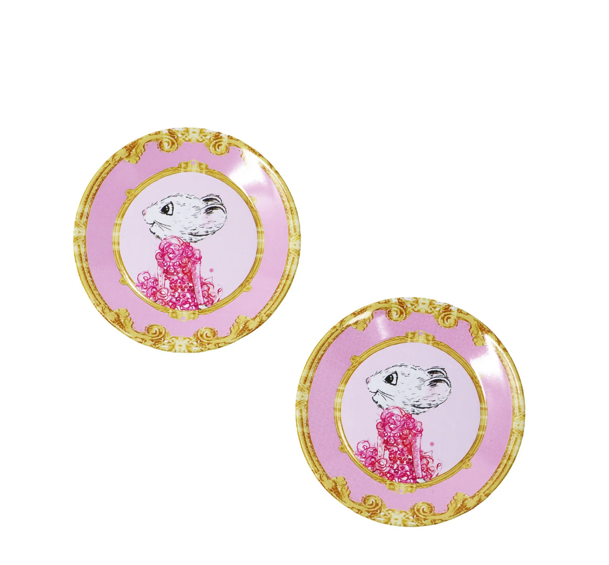 Claris The Chicest Mouse In Paris 11 Pieces Tea Set with Woven Basket