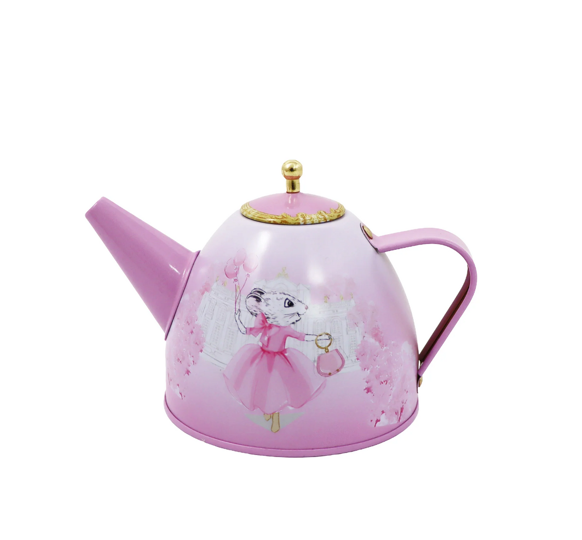 Claris The Chicest Mouse In Paris 11 Pieces Tea Set with Woven Basket