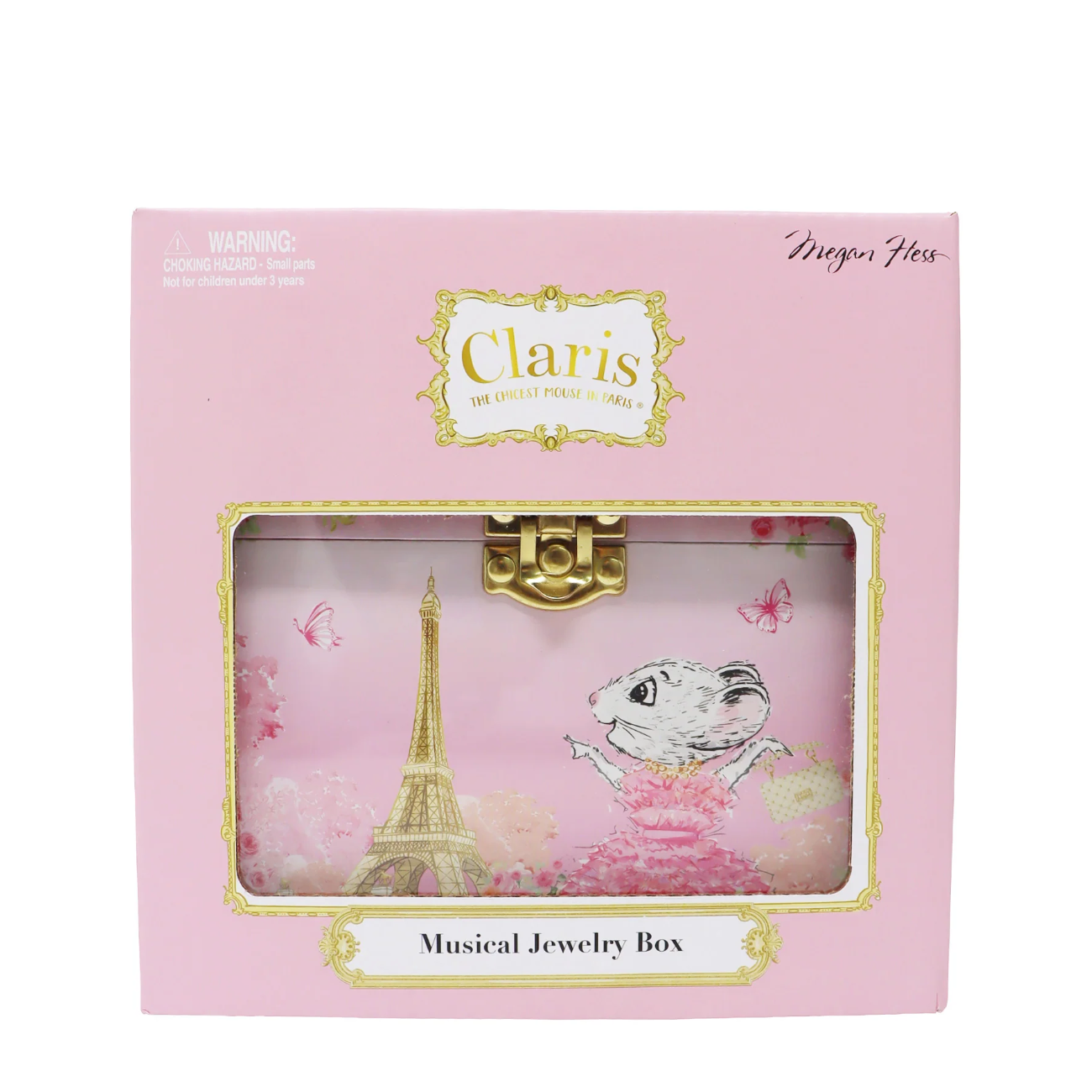 Claris The Chicest Mouse in Paris Pearl Musical Jewellery Box