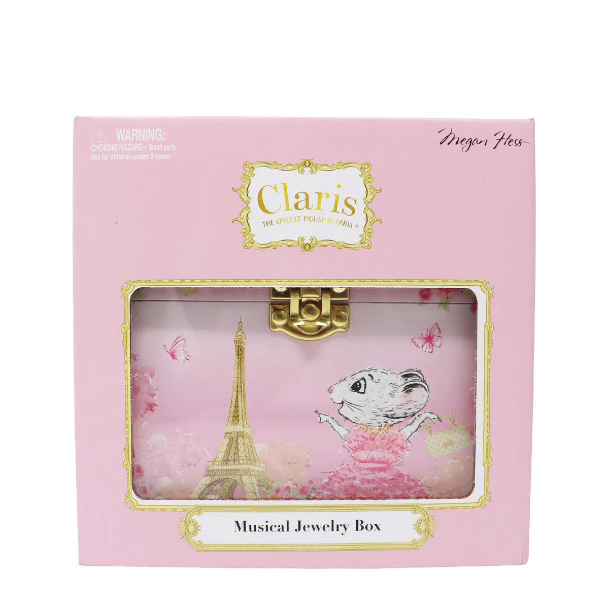 Claris The Chicest Mouse in Paris Pearl Musical Jewellery Box