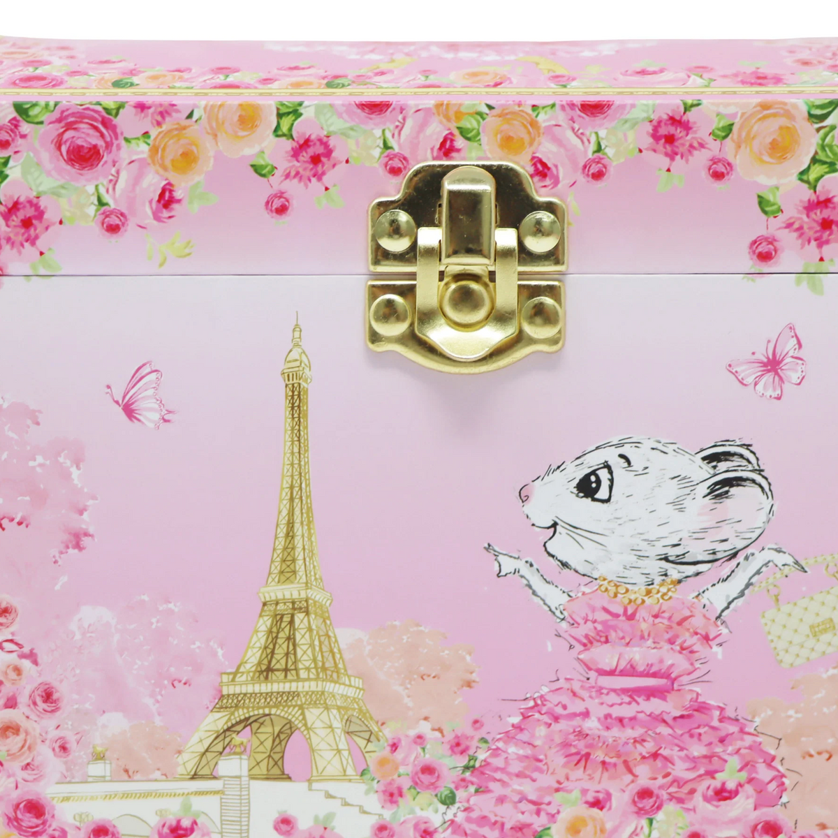 Claris The Chicest Mouse in Paris Pearl Musical Jewellery Box