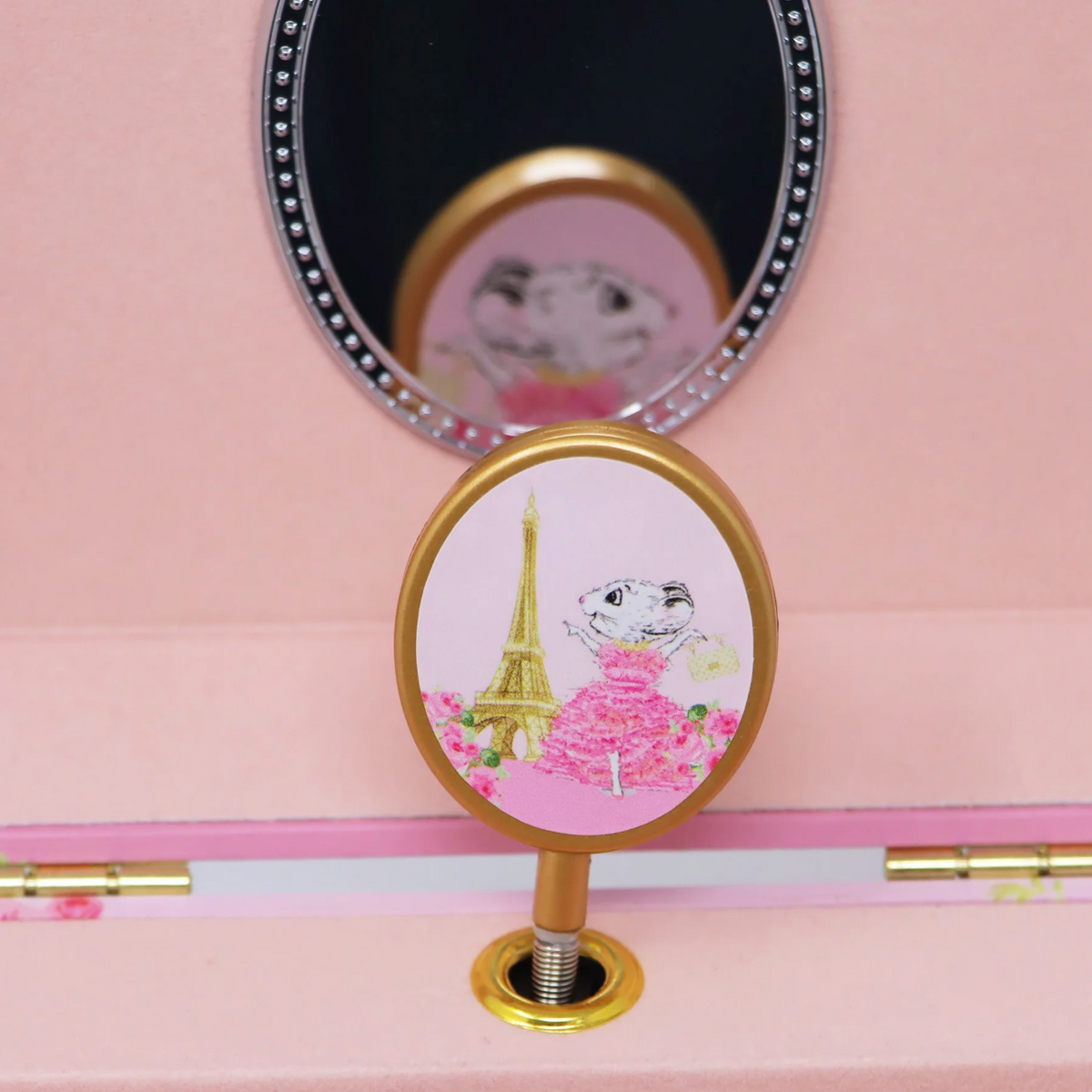Claris The Chicest Mouse in Paris Pearl Musical Jewellery Box