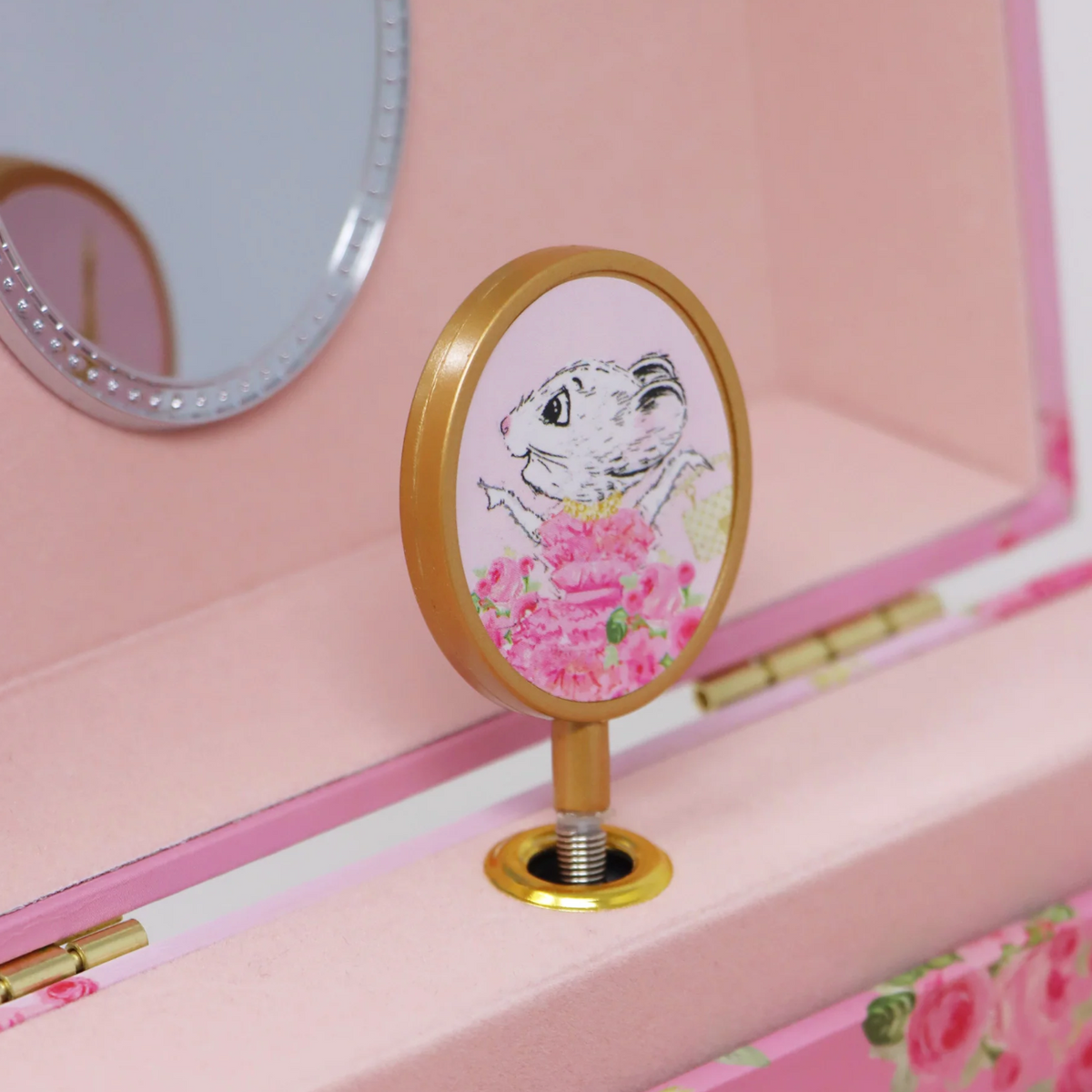 Claris The Chicest Mouse in Paris Pearl Musical Jewellery Box