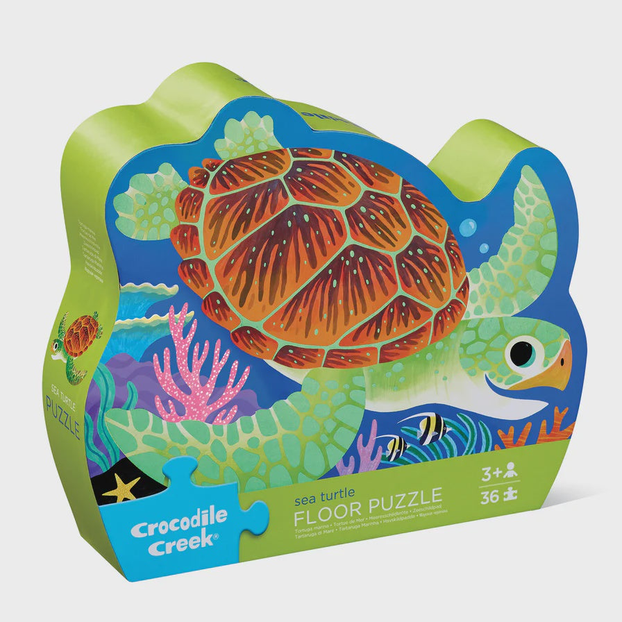 Classic Floor Puzzle 36 pc - Sea Turtle (Foil Stamped)