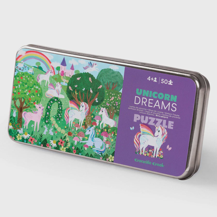 50 pc Tin Puzzle - Unicorn Dreams