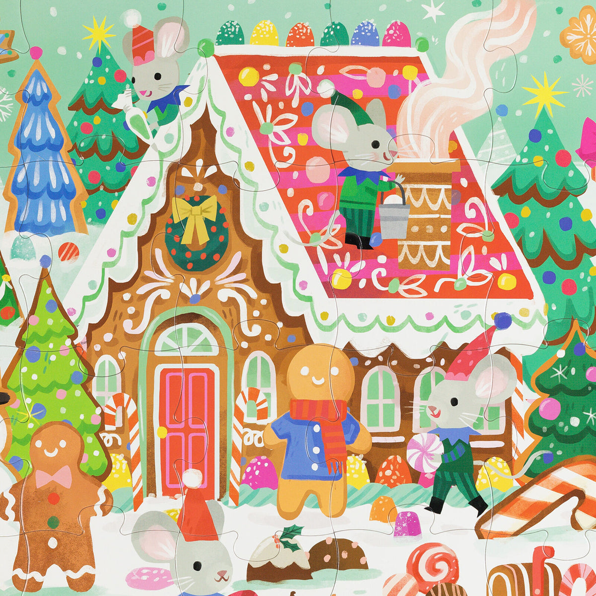 Classic Floor Puzzle 24 pc - Gingerbread House