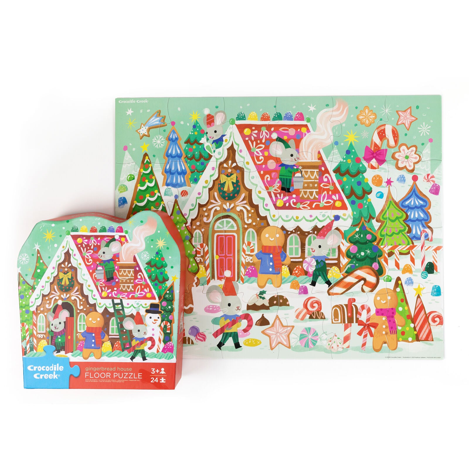 Classic Floor Puzzle 24 pc - Gingerbread House