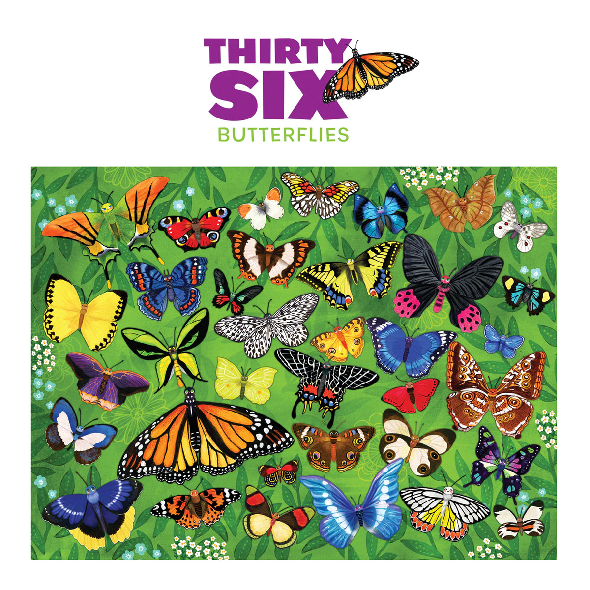 Crocodile Creek | 36 Animal Puzzle 100 pc - Butterfly World