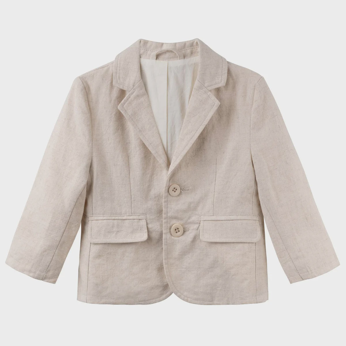 Designer Kidz | Finley Linen Jacket - Sand