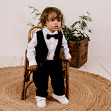 Finley Linen Vest - Navy