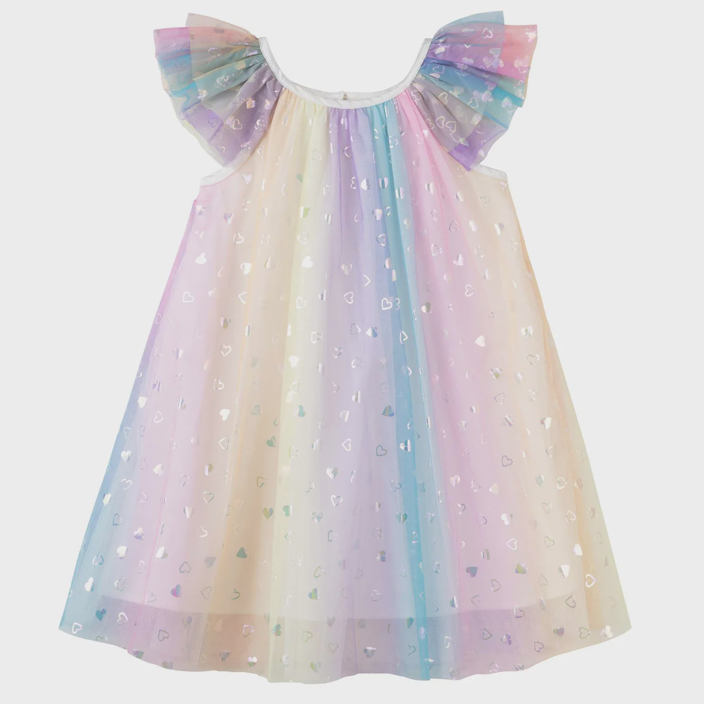 Designer Kidz | Rainbow Sparkle Twirl Dress - Multi