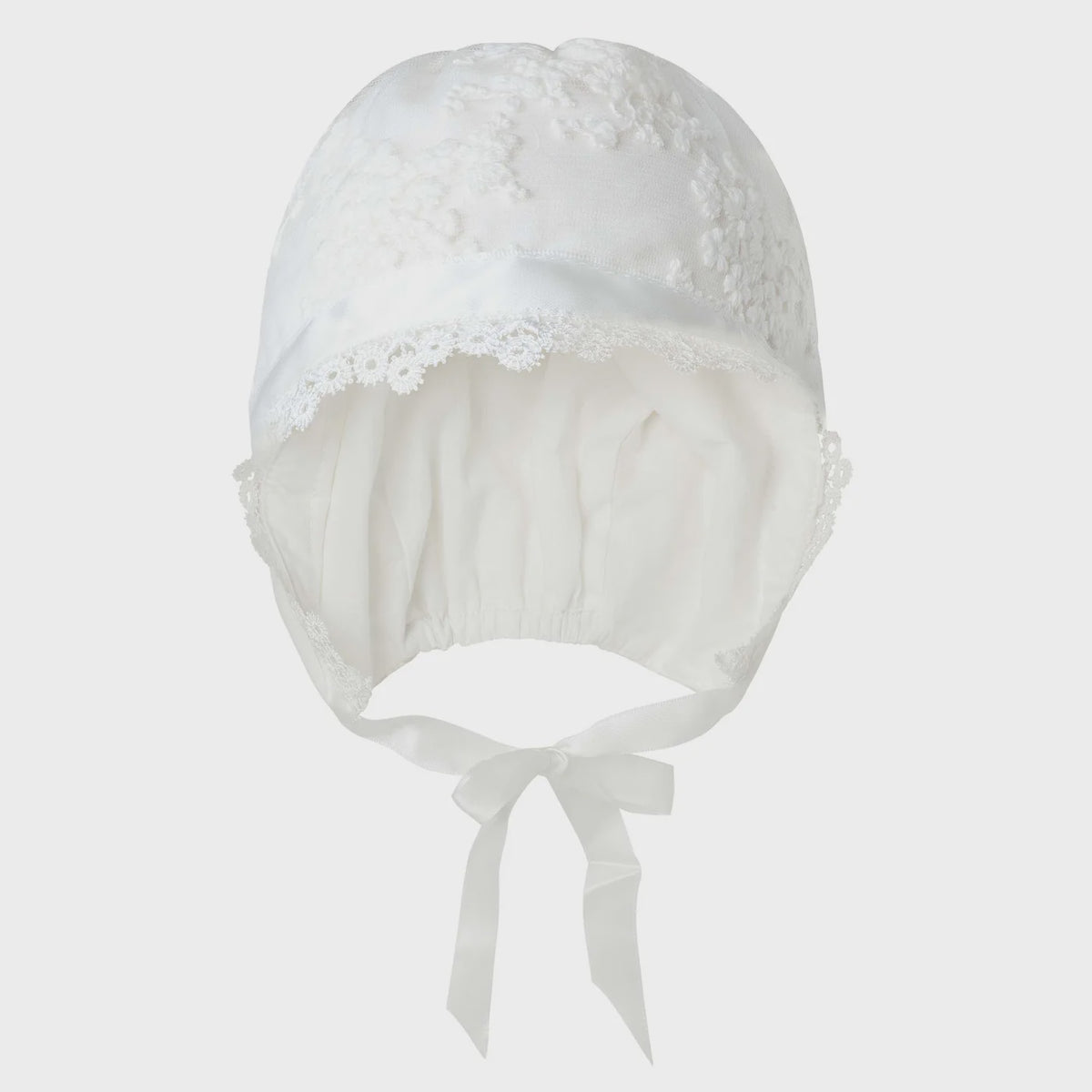 Designer Kidz | Sophia Christening Bonnet - Ivory