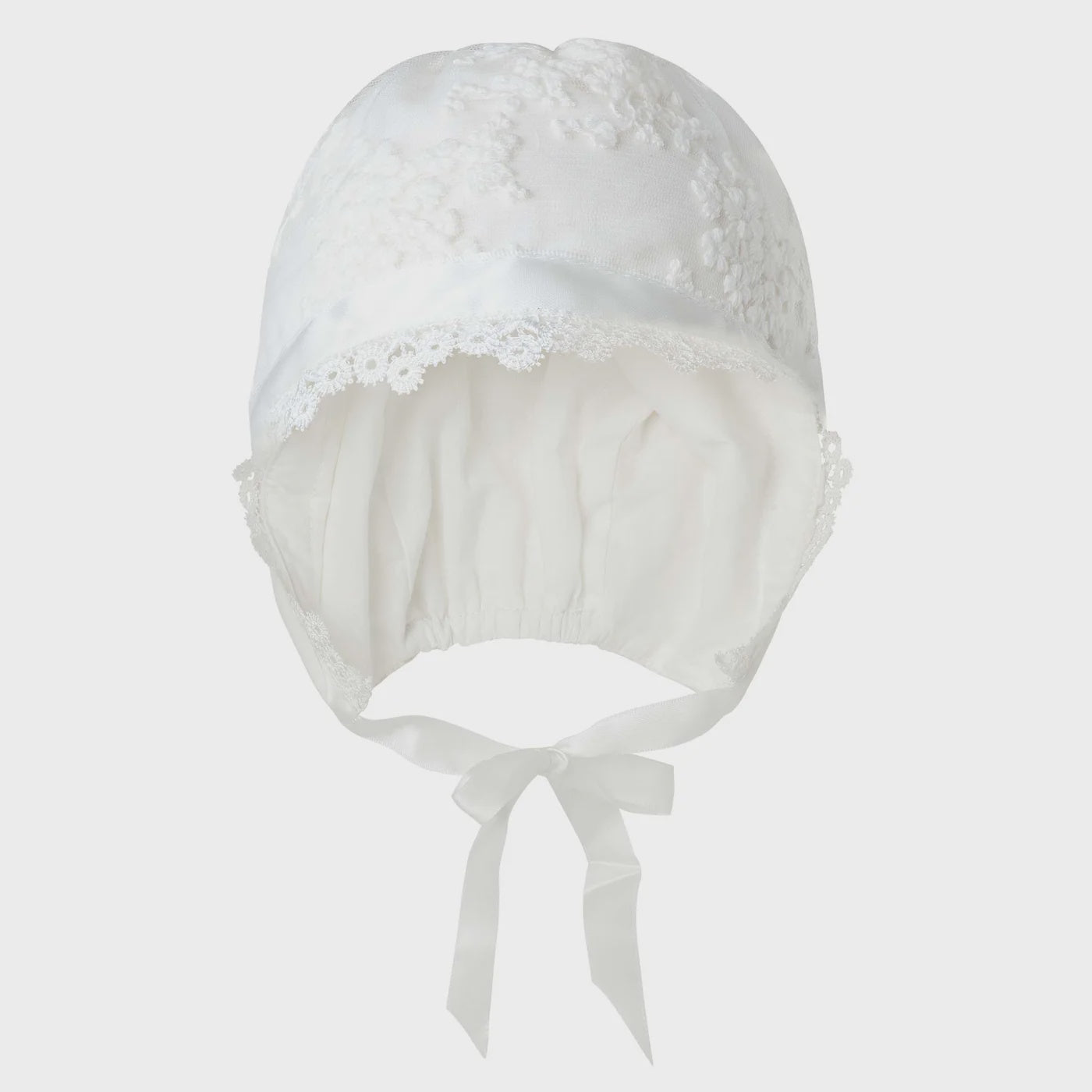 Designer Kidz | Sophia Christening Bonnet - Ivory
