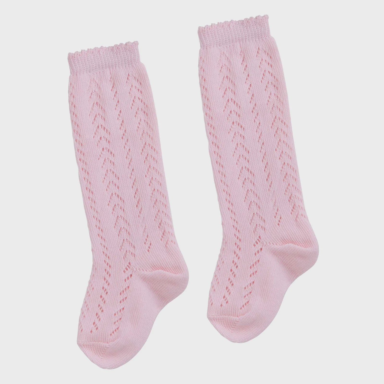 Designer Kidz | Knee High Socks - Pale Pink