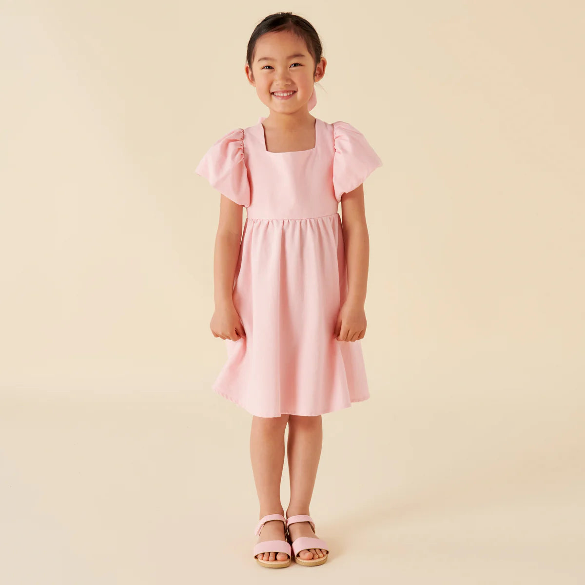 Designer Kidz | Grace Tie Back Dress - Pink