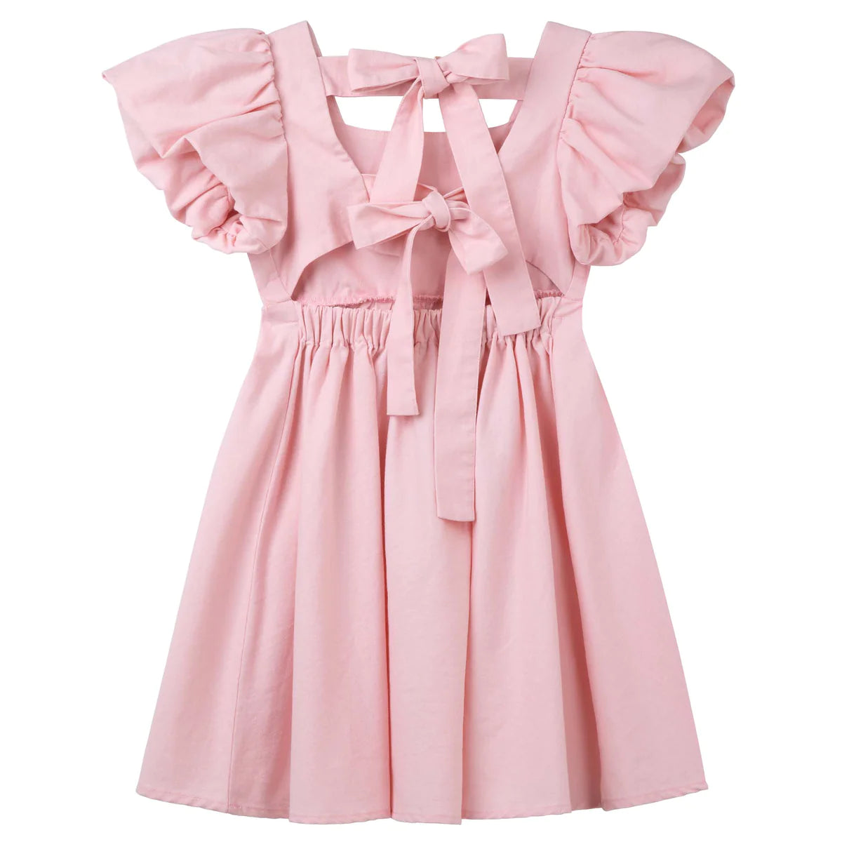 Designer Kidz | Grace Tie Back Dress - Pink (Pale)