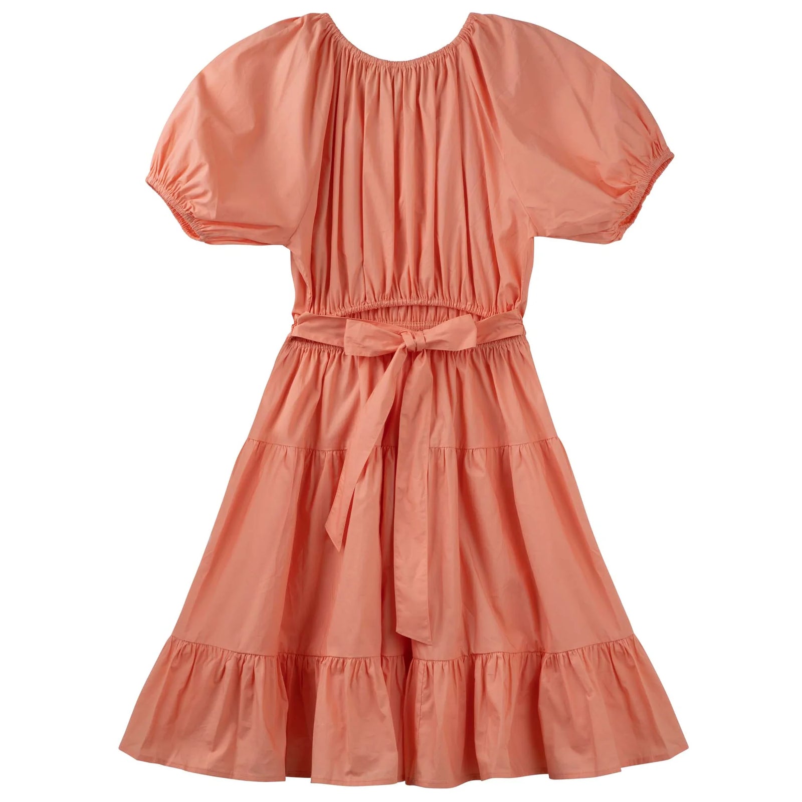 Designer Kidz | Lydia Tiered Cut-Out Dress - Peach