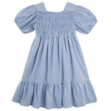 Designer Kidz | Sophie Tiered Ruffle Dress - Preiwinkle (Sky Blue)