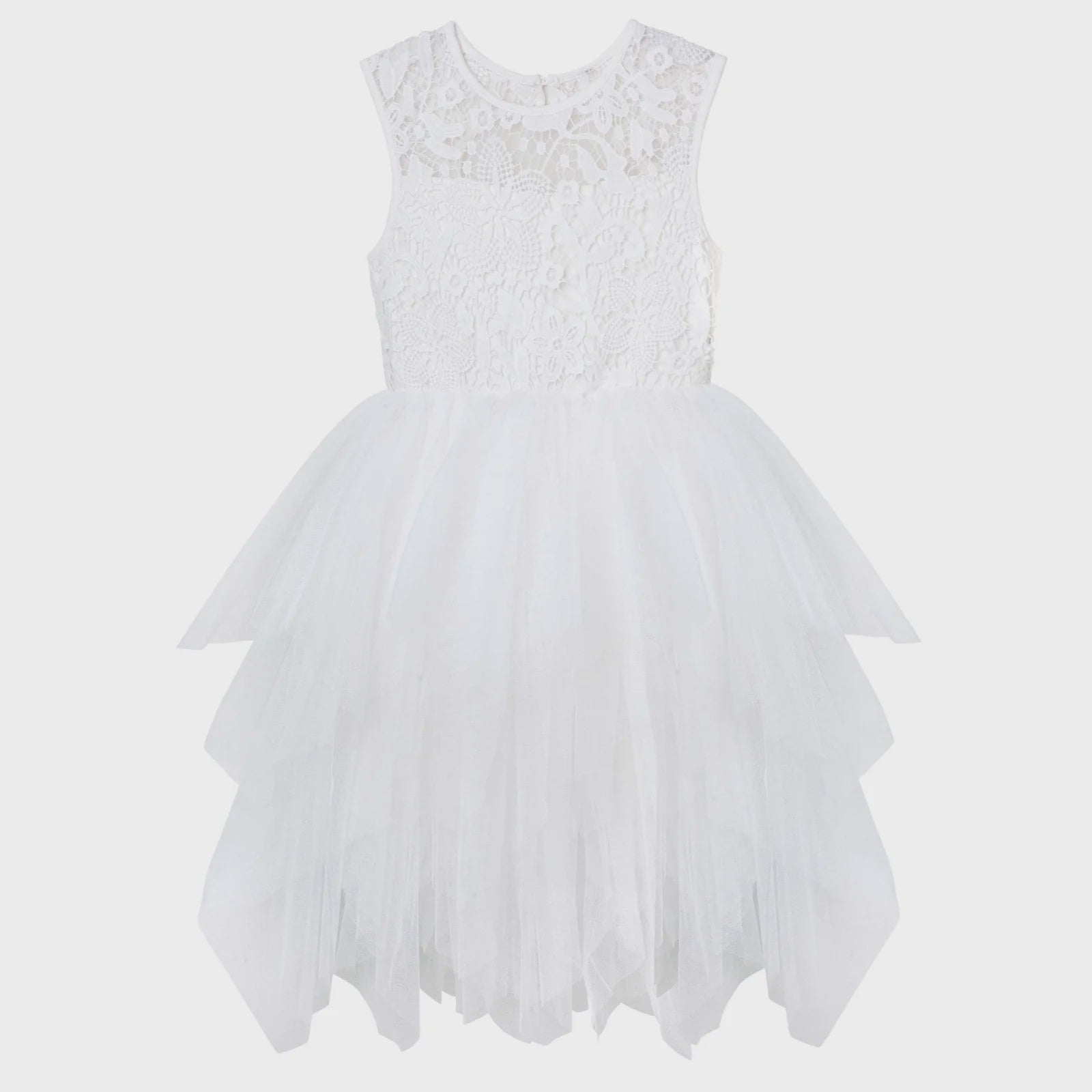 Tara Heart Back Dress - Ivory