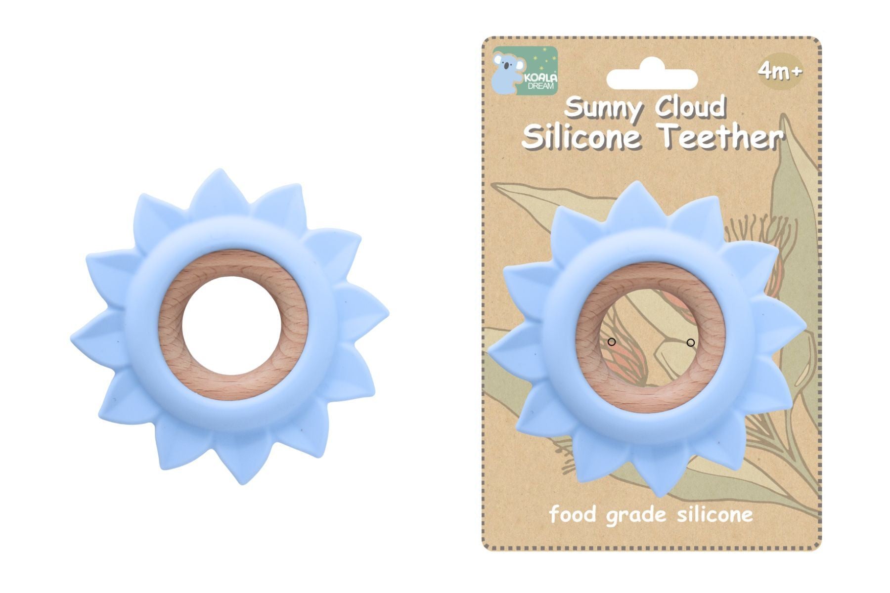 Sunny Cloud SILICONE TEETHER SUN BLUE