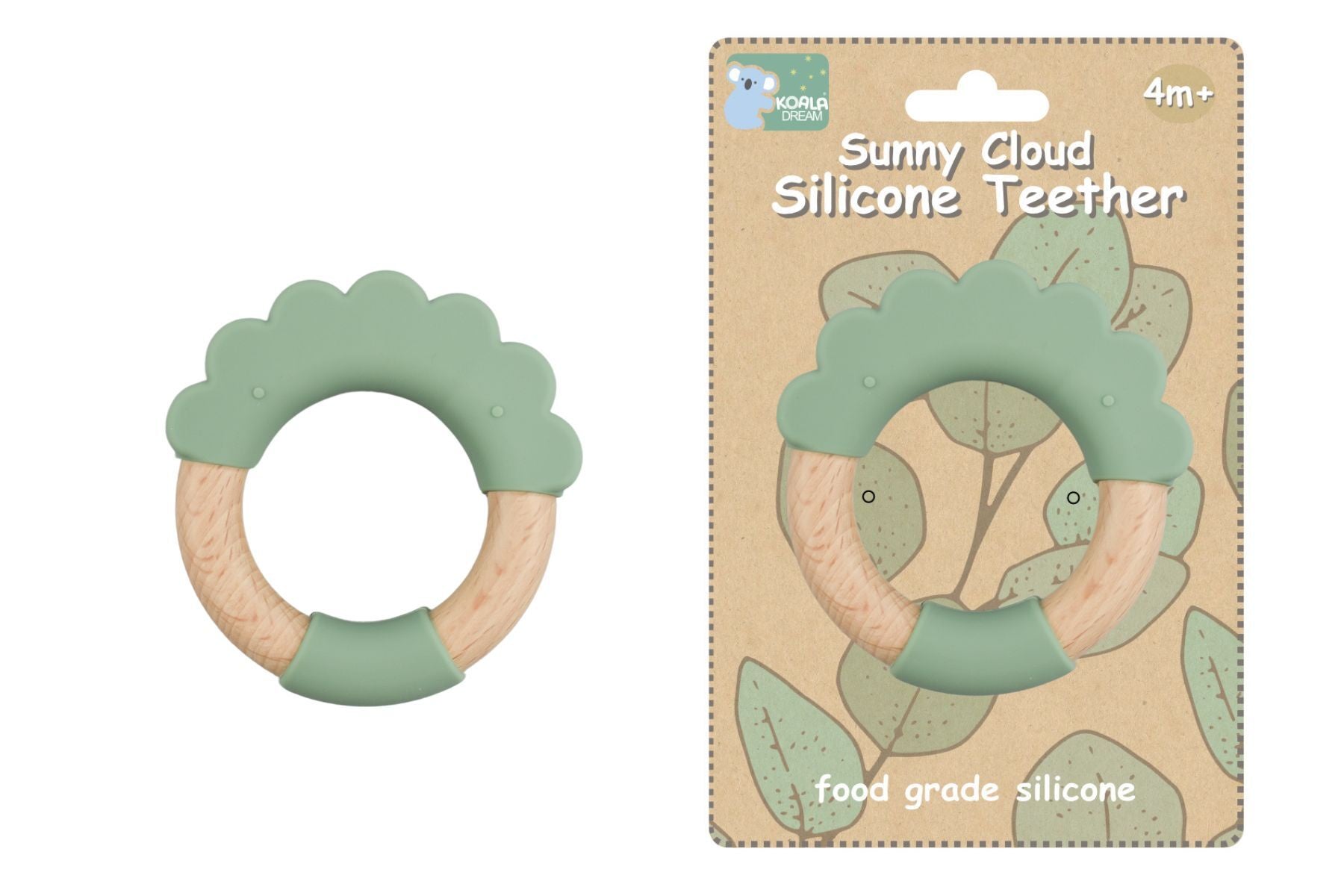 Sunny Cloud SILICONE TEETHER CLOUD GREEN