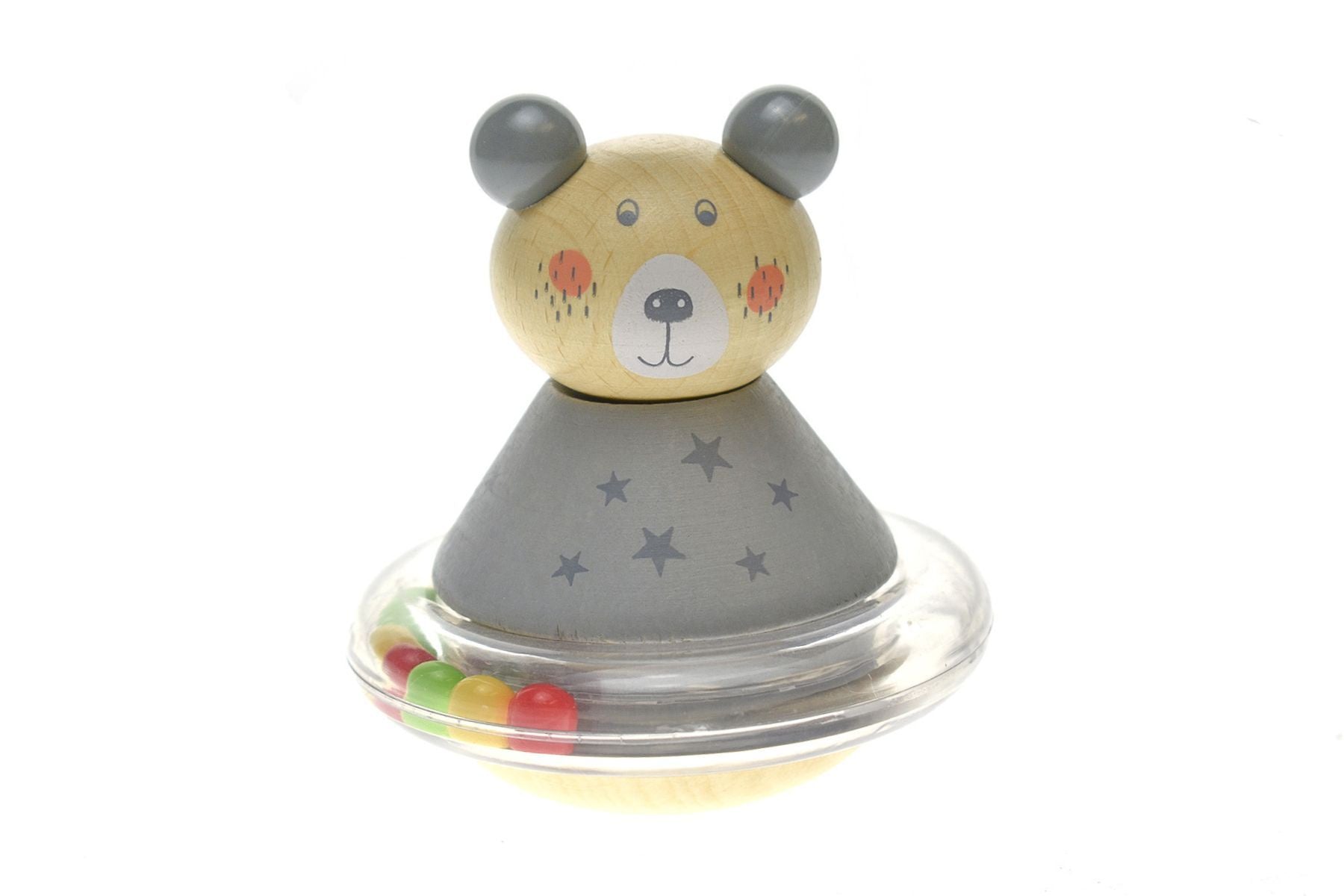 CALM & BREEZY WOODEN ANIMAL ROLY-POLY BEAR