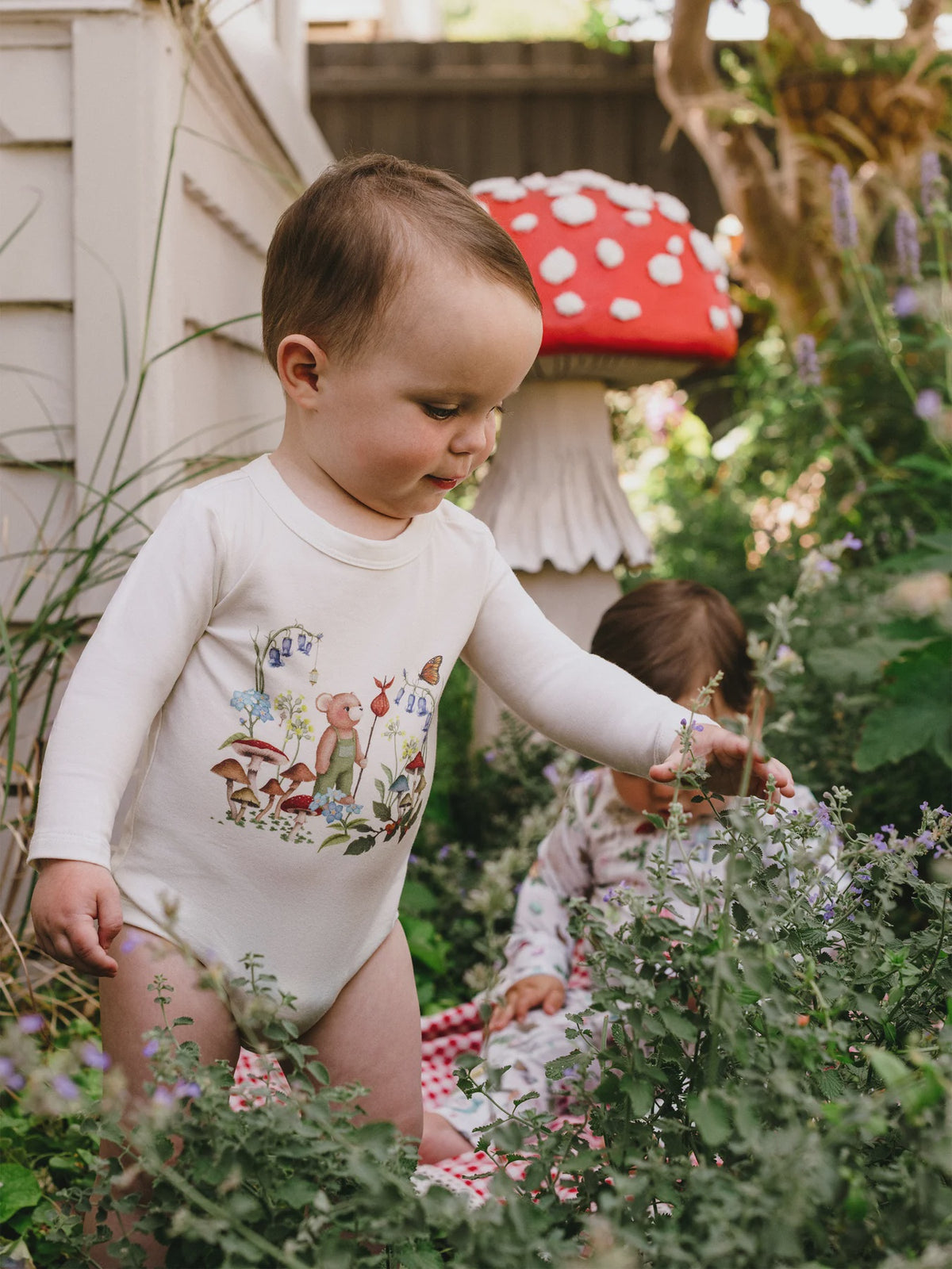 'Bear's Adevnture' Cuddle Bodysuit - Cream