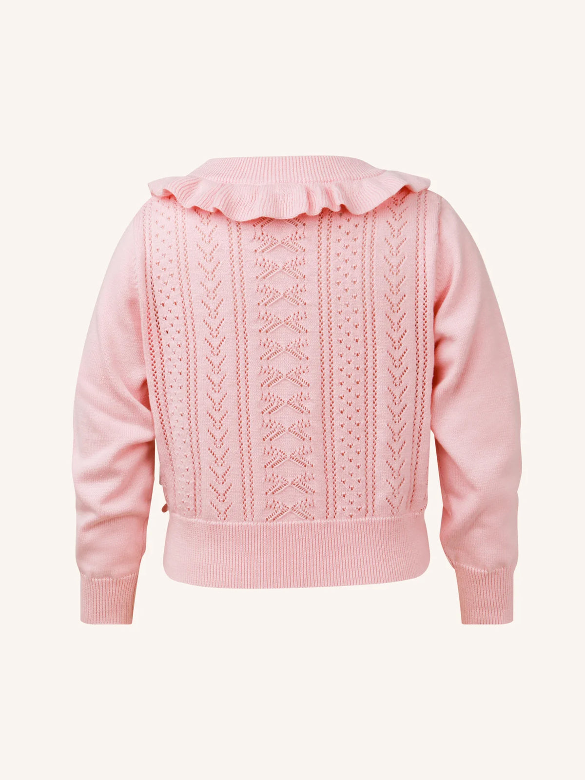 Bow Cardigan - Light Strawberry