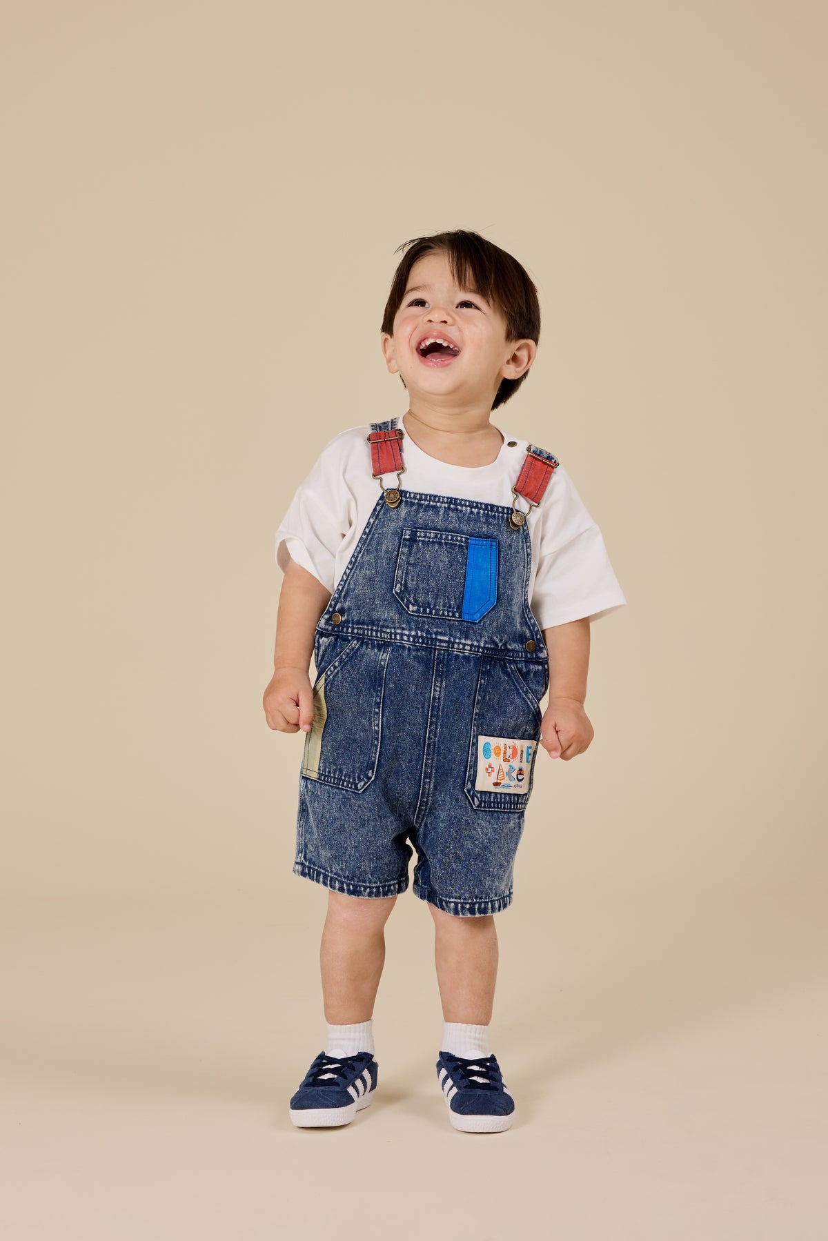 PRIMARY POP BURTON DENIM OVERALLS