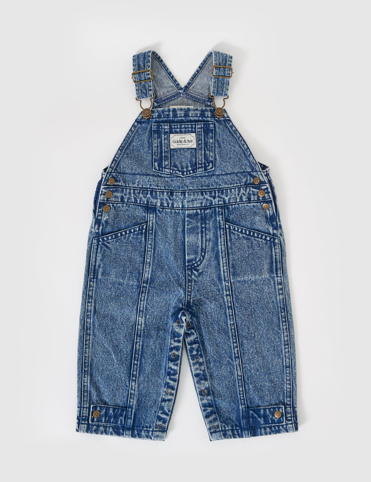 BLAKE VINTAGE WASHED DENIM OVERALLS
