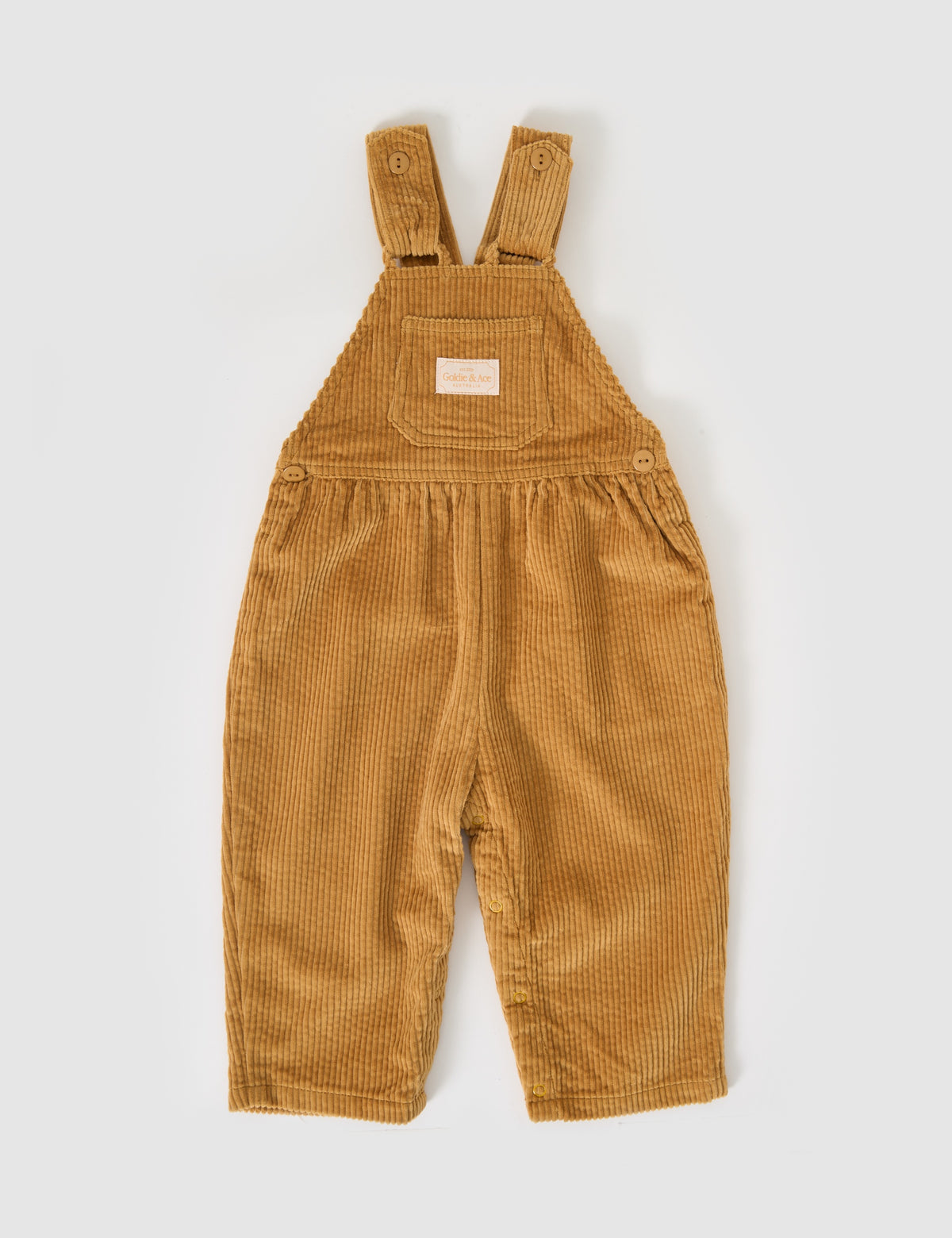 SAMMY CORDUROY OVERALLS - GOLDEN