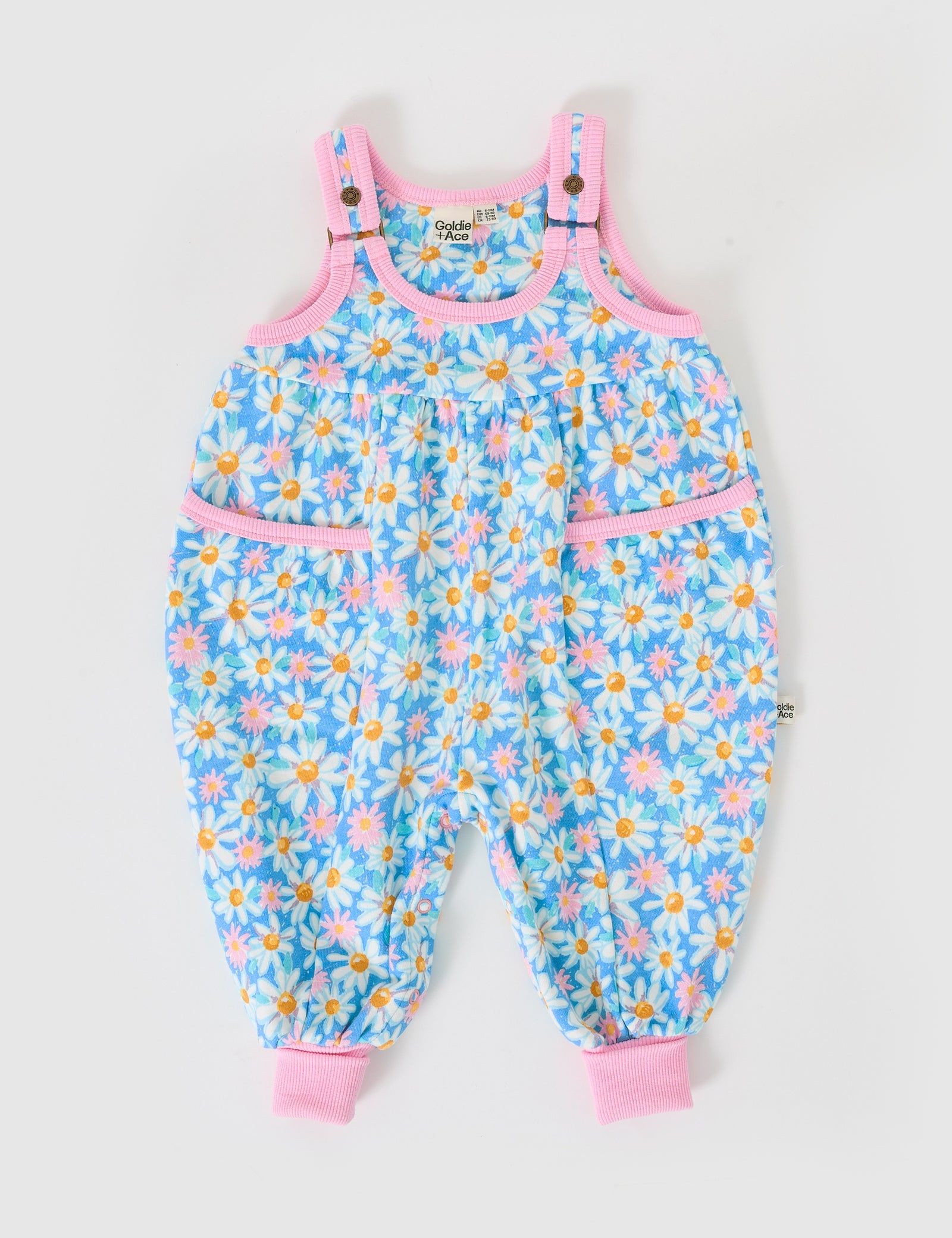 SEASIDE DAISY BALLOON OVERALL ROMPER