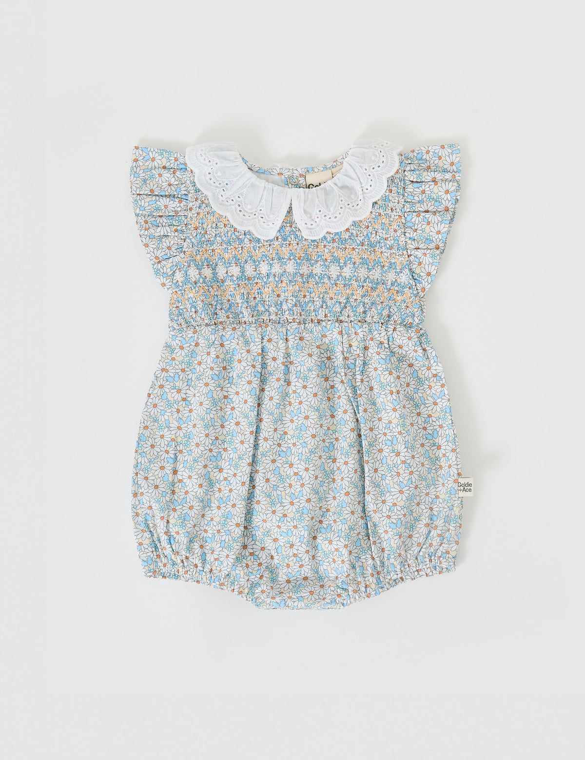 SUNNY FLORAL LANI SMOCKED ROMPER