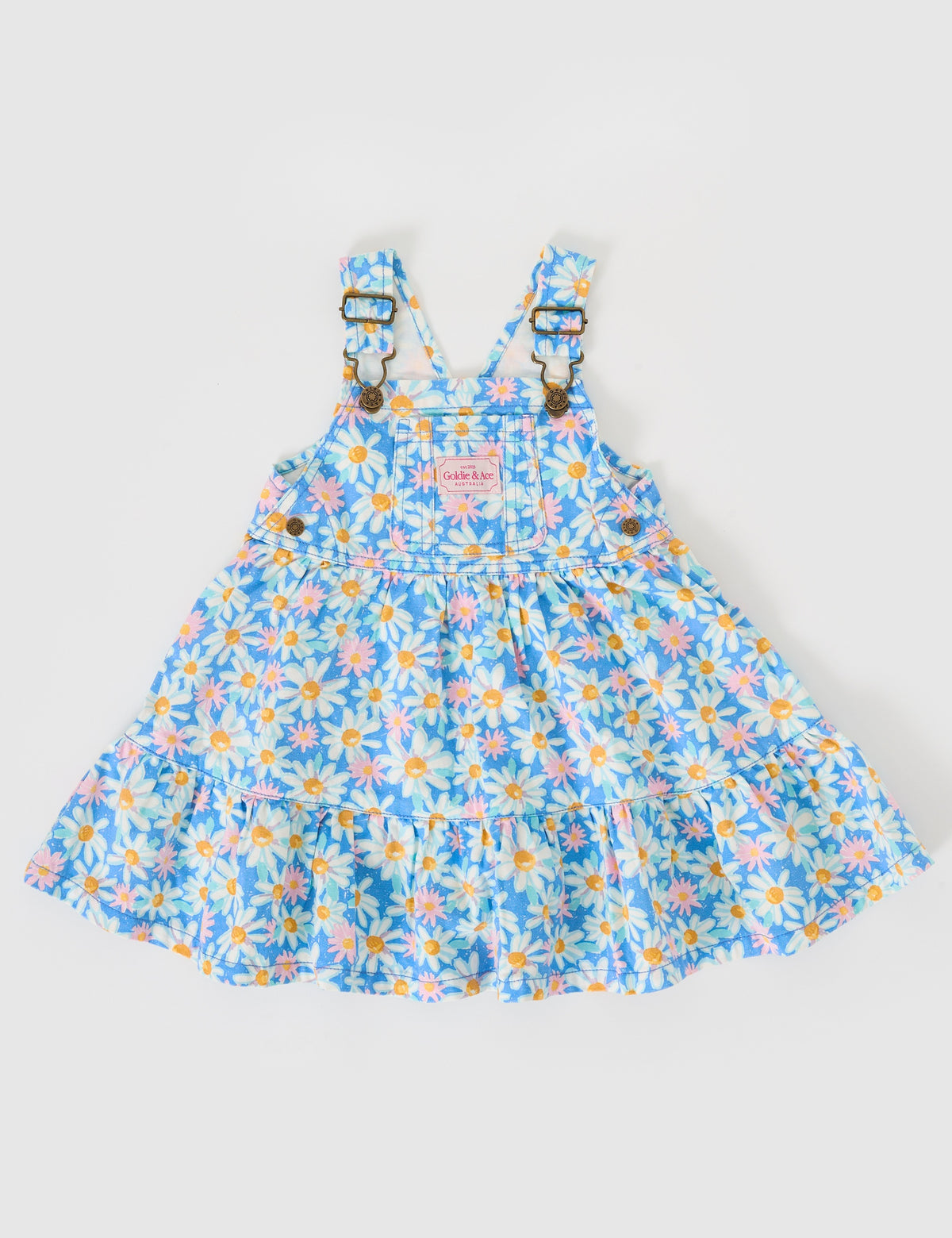 SEASIDE DAISY TULLY TIERED PINAFORE DRESS