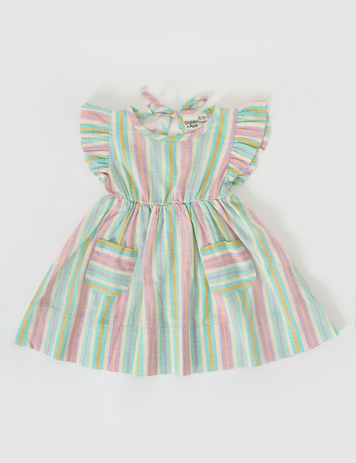 RESORT STRIPE LYLA LINEN DRESS