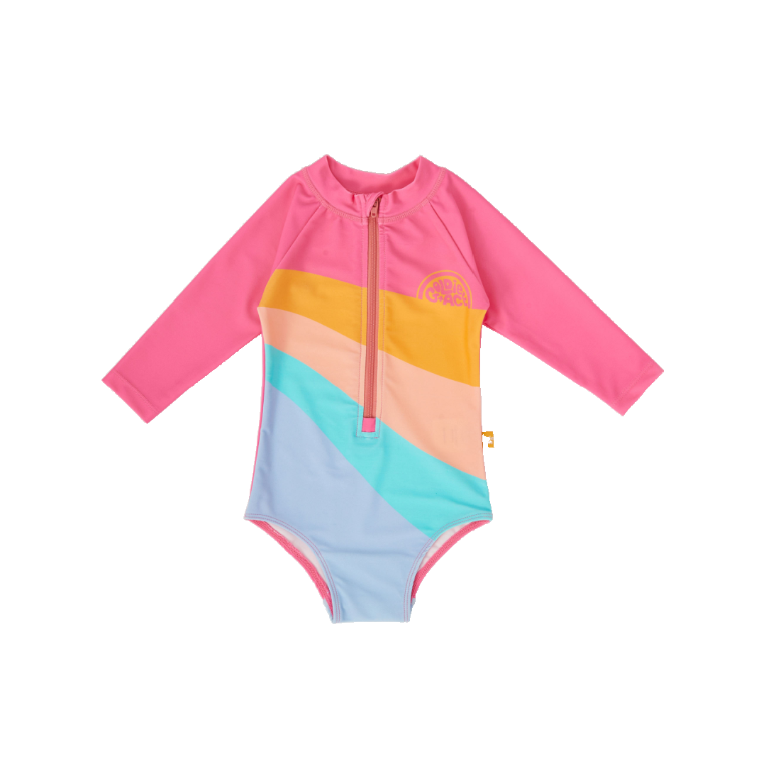 RIDE THE WAVE LONG SLEEVE SWIMSUIT