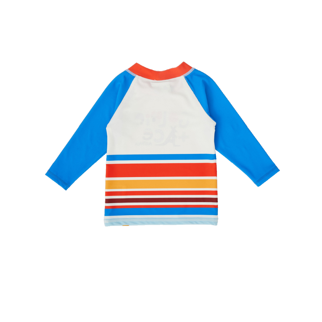 LAND DOWN UNDER STRIPE RASHGUARD