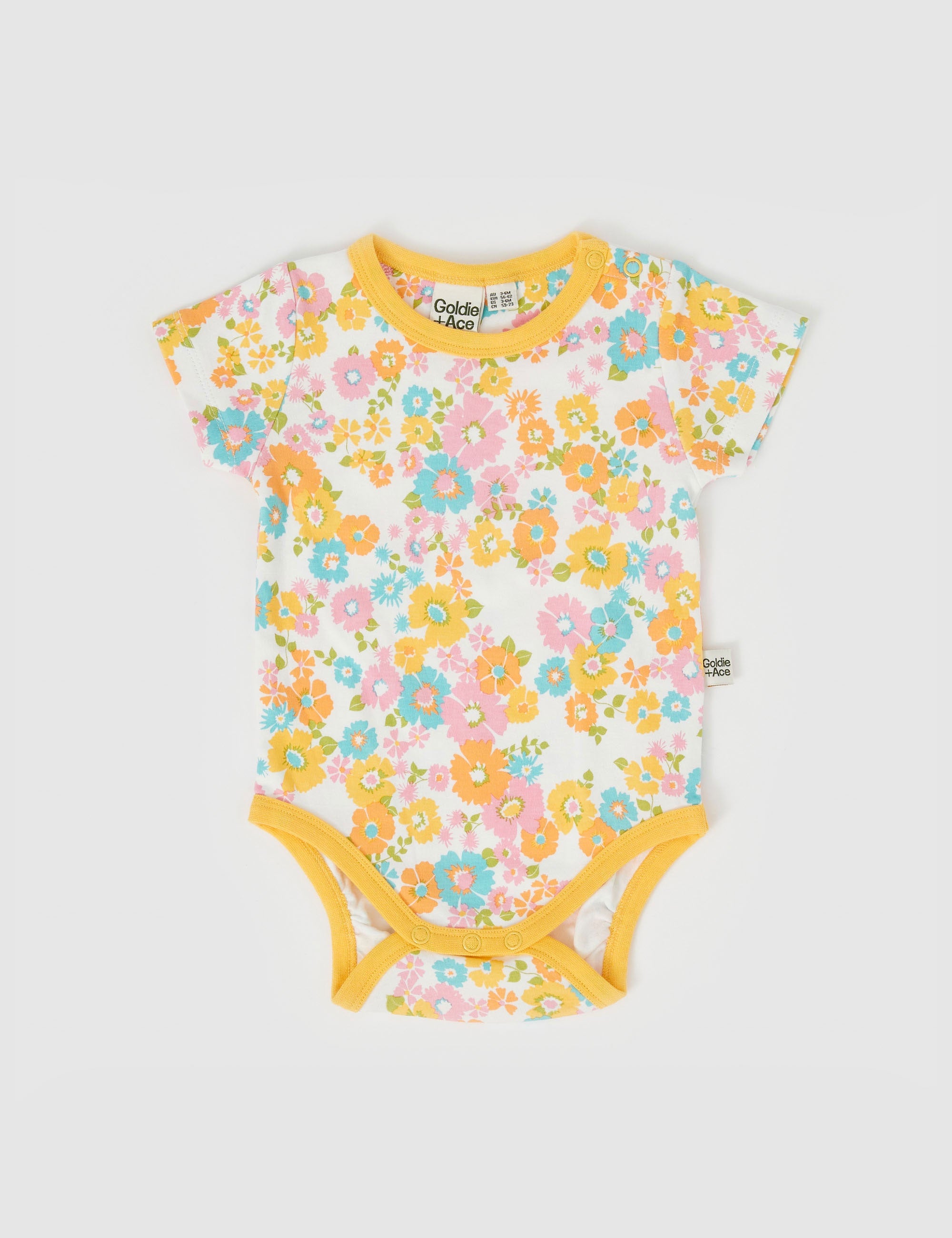 FLOWER CHILD SHORT SLEEVE BODYSUIT