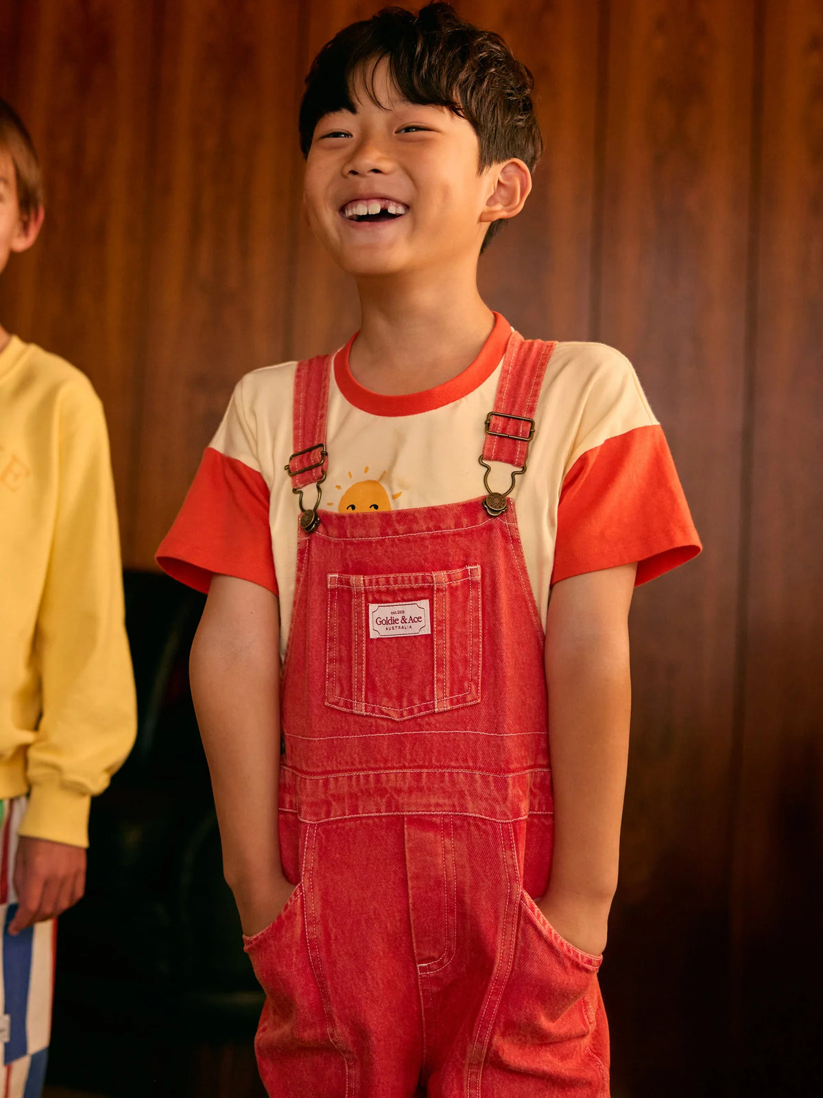 JAMES VINTAGE WASHED DENIM POCKET OVERALLS