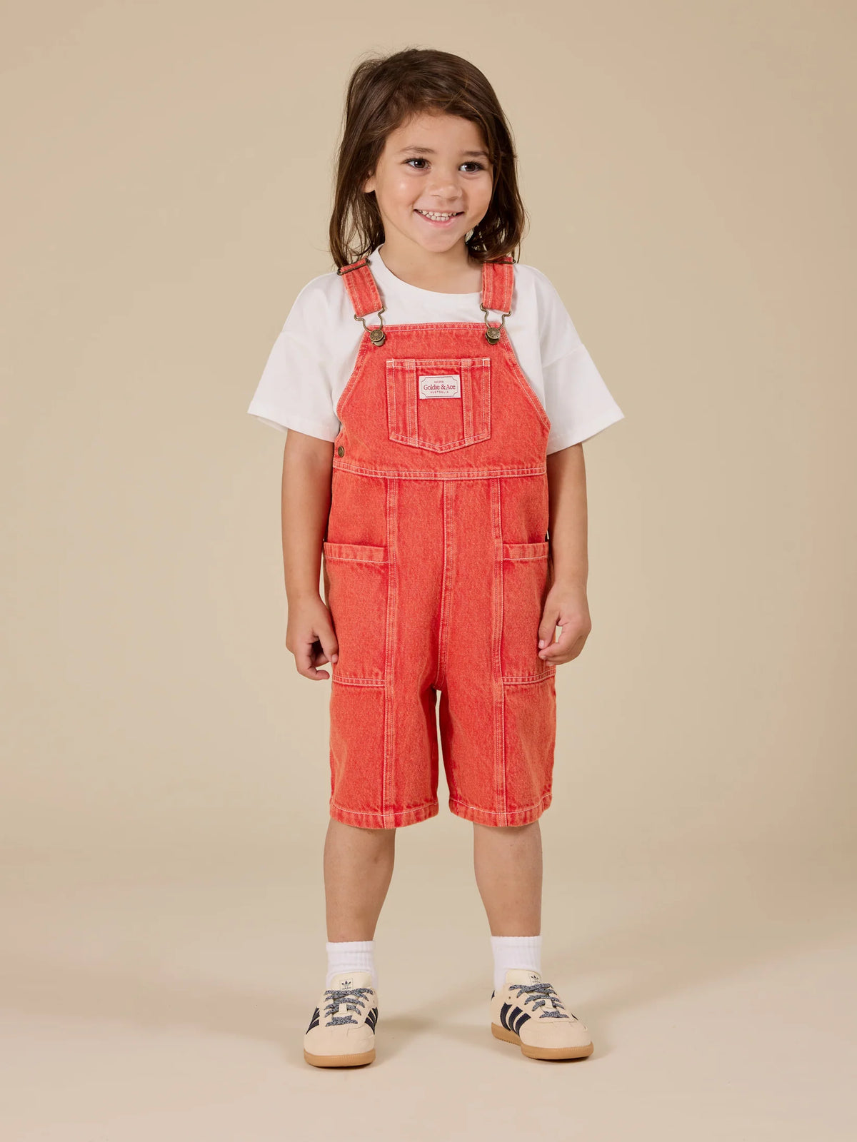 JAMES VINTAGE WASHED DENIM POCKET OVERALLS