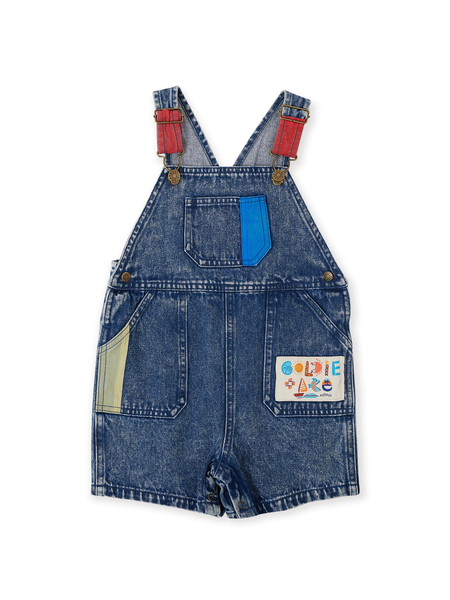 PRIMARY POP BURTON DENIM OVERALLS
