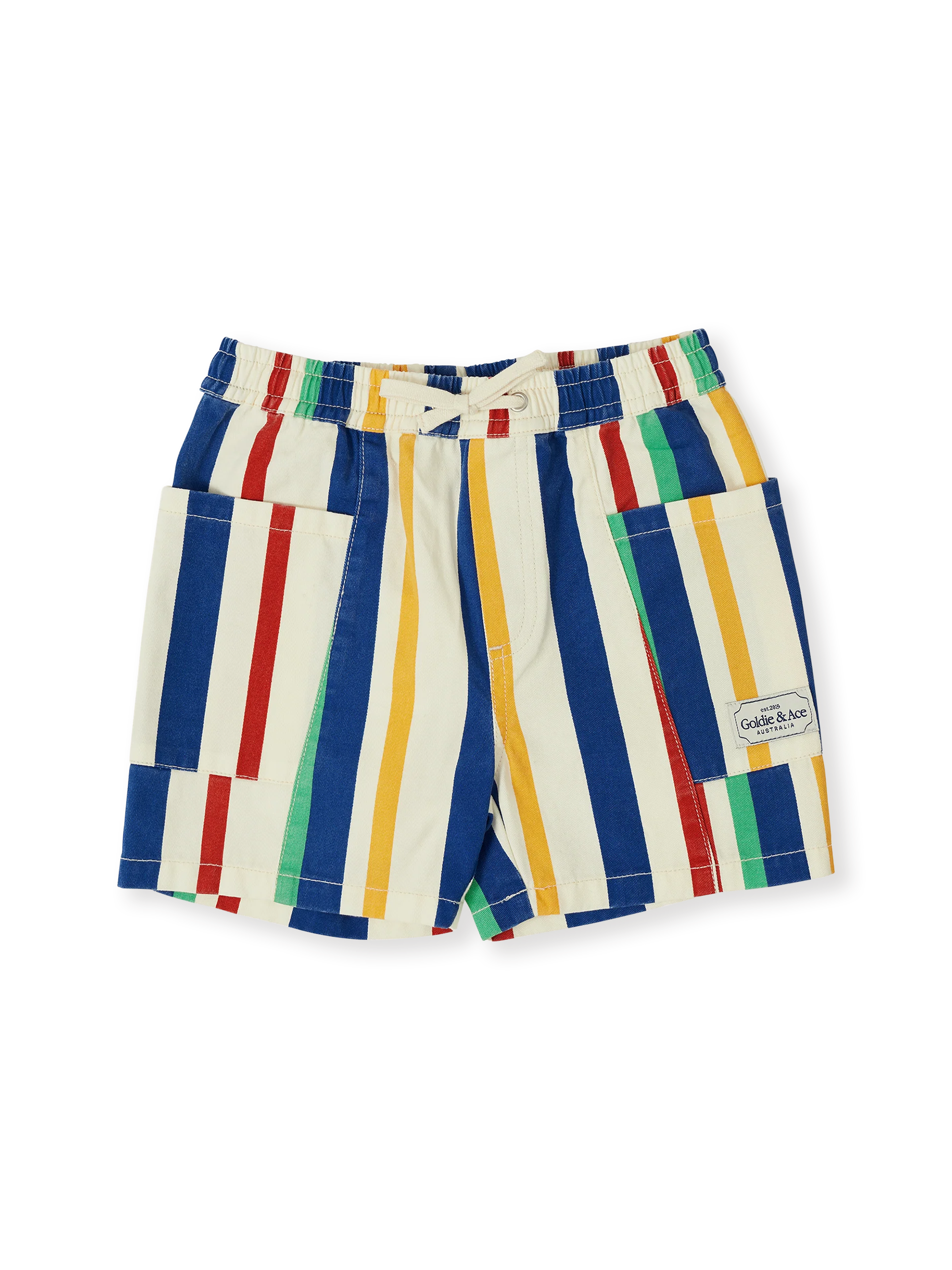90'S BOLD STRIPE NOAH DENIM POCKET SHORTS