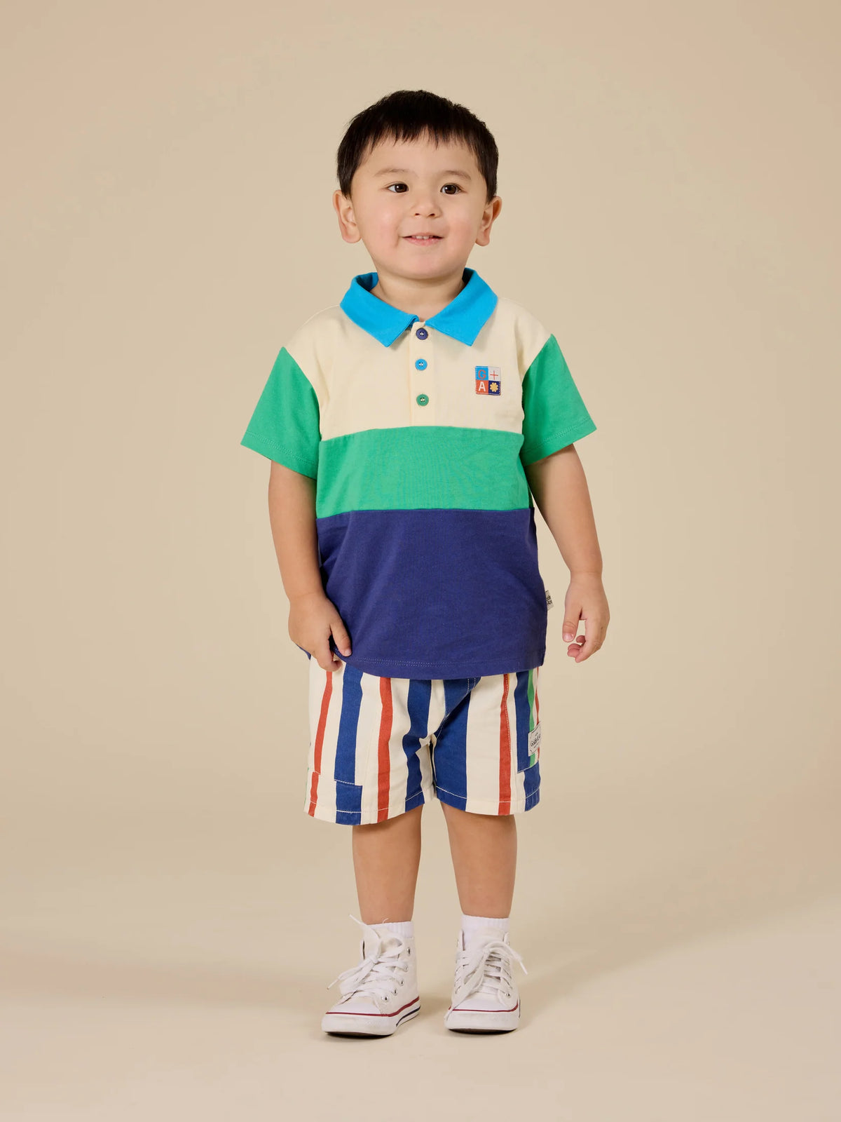 LEWIS COLOUR BLOCK POLO SHIRT