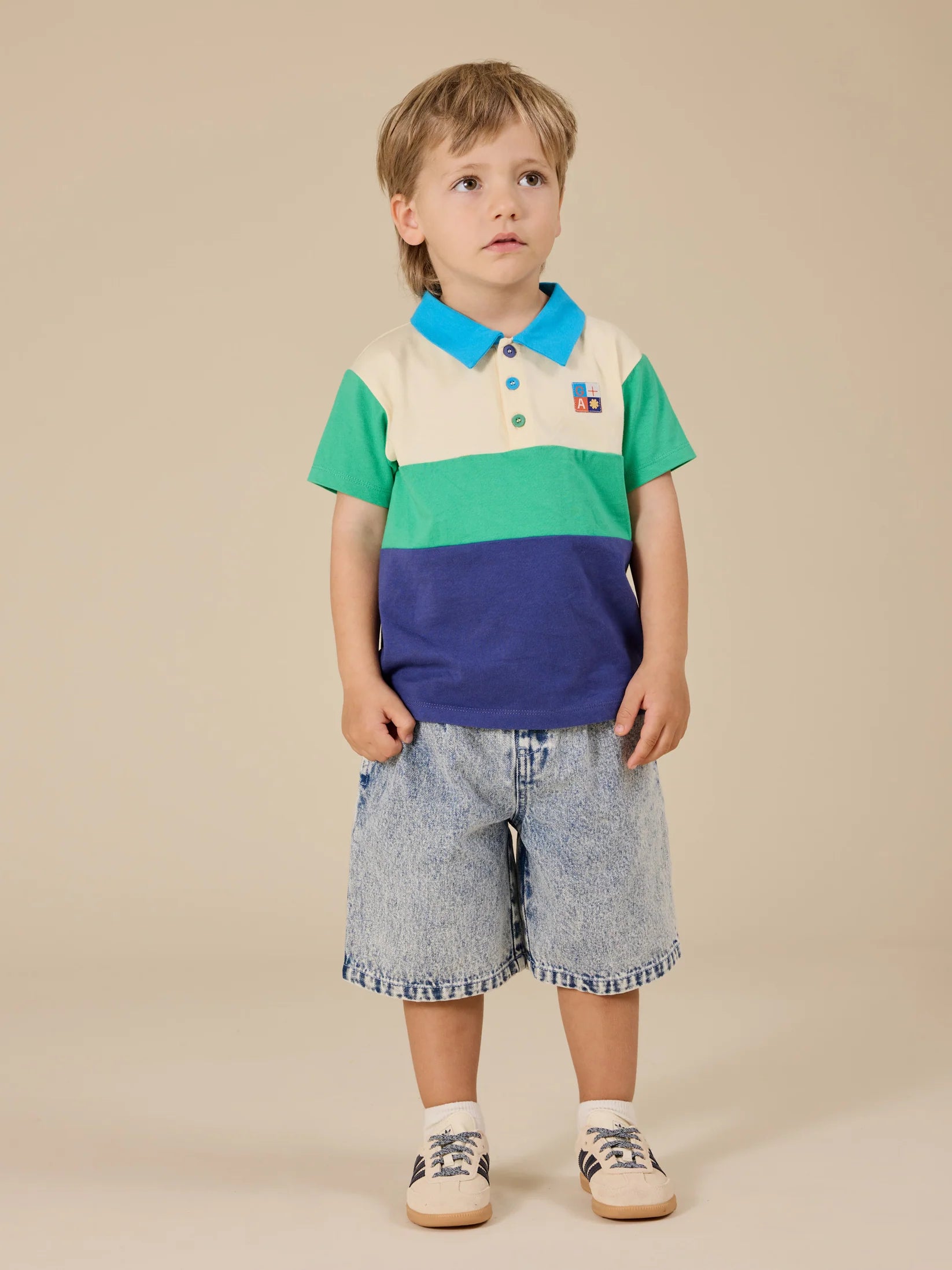LEWIS COLOUR BLOCK POLO SHIRT