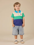 LEWIS COLOUR BLOCK POLO SHIRT